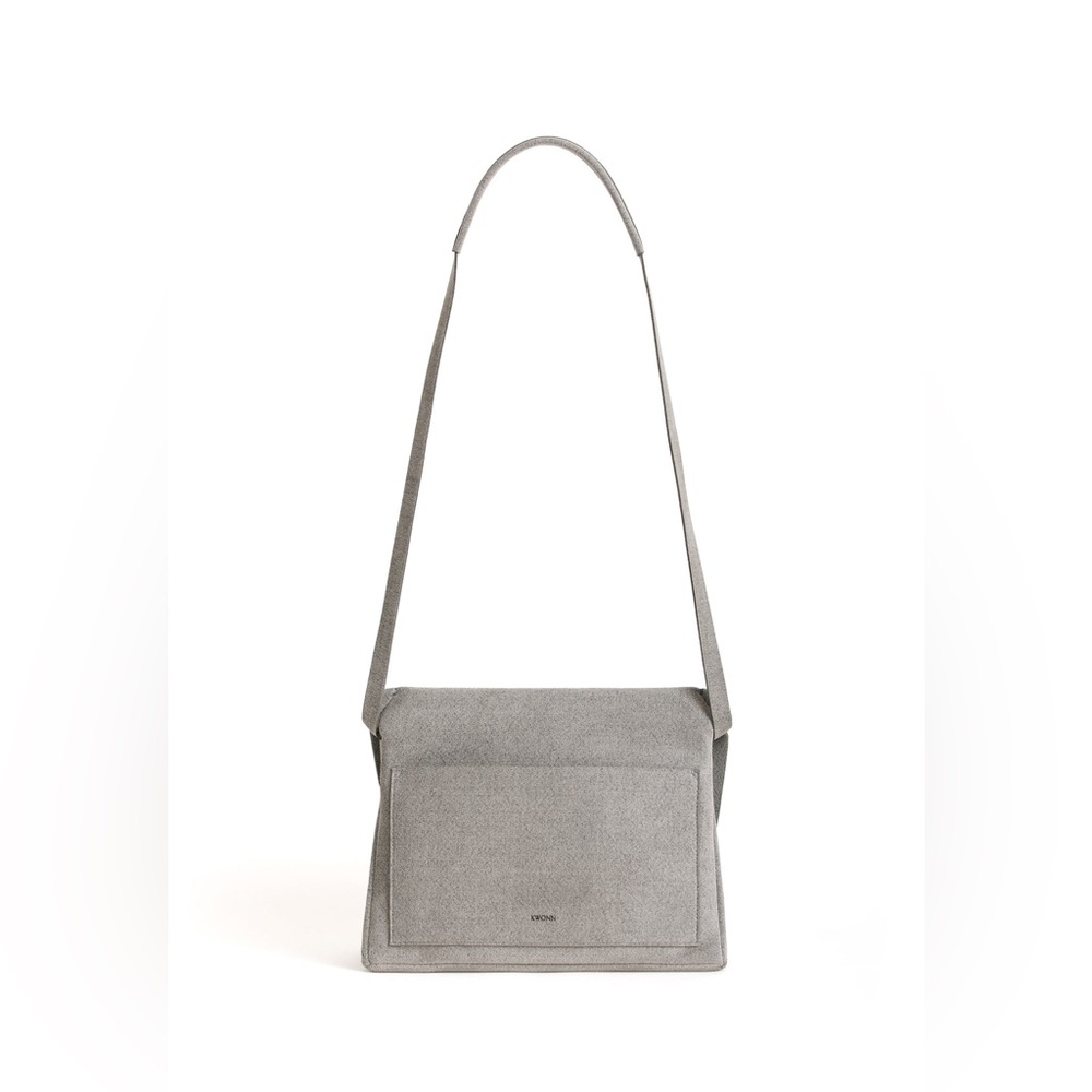 KWONN bag. Minimalist Gray Crossbody Shoulder Bag - Picture 2 of 9